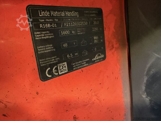 Schubmaststapler Linde R16B-01