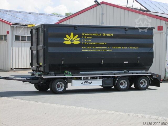 Trailer for Roll-Off Containers Fliegl Kombianhänger ZPS 200 K-Jumbo-Z