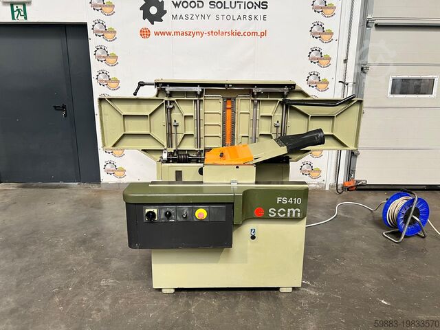 Surface and thickness planer & thickness planer SCM FS410
