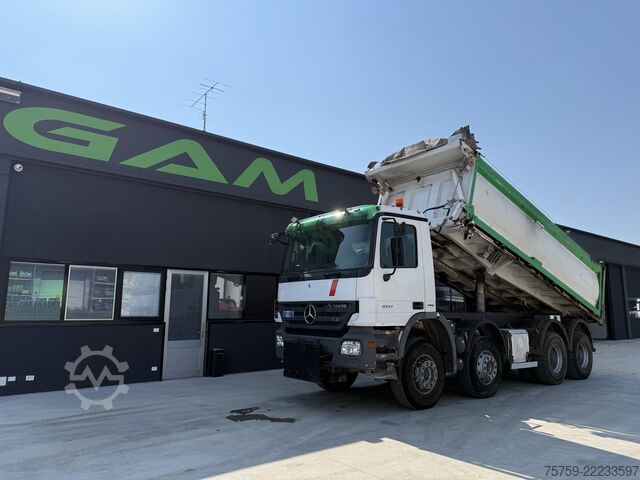 Tipper truck Mercedes-Benz Actros 4151K V8 KIPPER 8x4 Euro5 40Ton