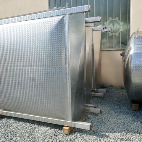 6100 Liter Rechteckbehälter aus V2A Rieger 9658