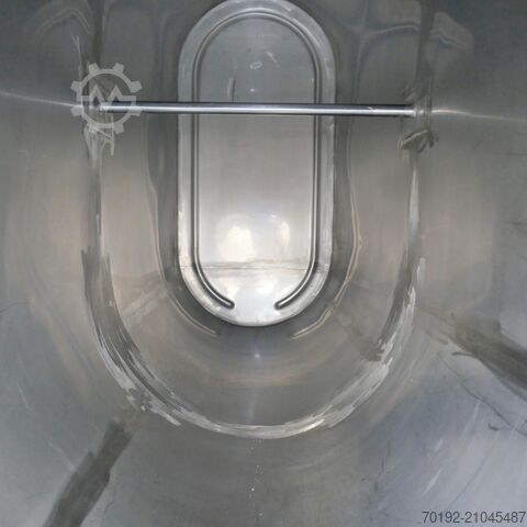 2500 liter oval storage tank made of V2A stainless steel 9657