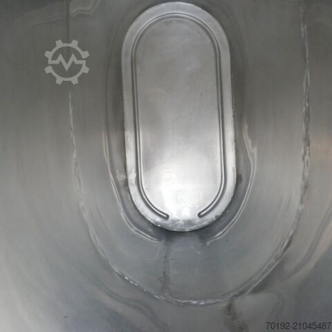 2500 liter oval storage tank made of V2A stainless steel  9657