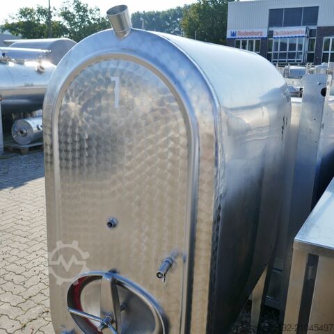 1200 liter oval tank made of V2A stainless steel  9655