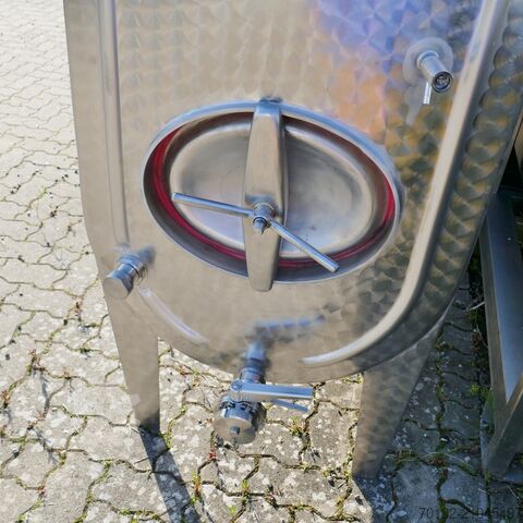 1200 liter oval tank made of V2A stainless steel  9655