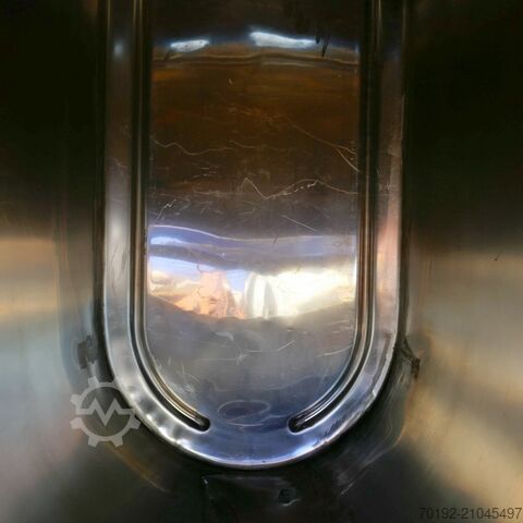 1200 liter oval tank made of V2A stainless steel  9655