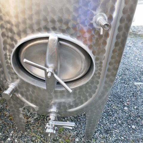 1200 liter oval tank made of V2A stainless steel  9655