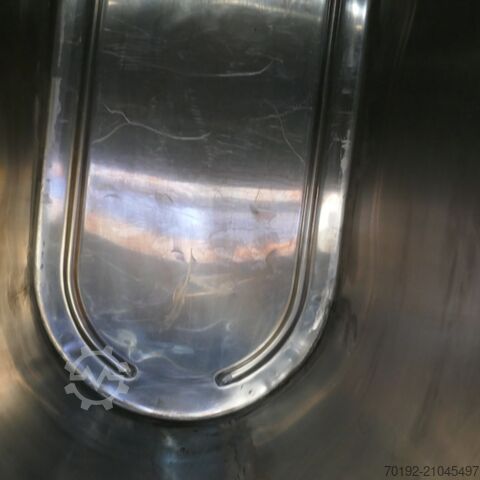 1200 liter oval tank made of V2A stainless steel 9655