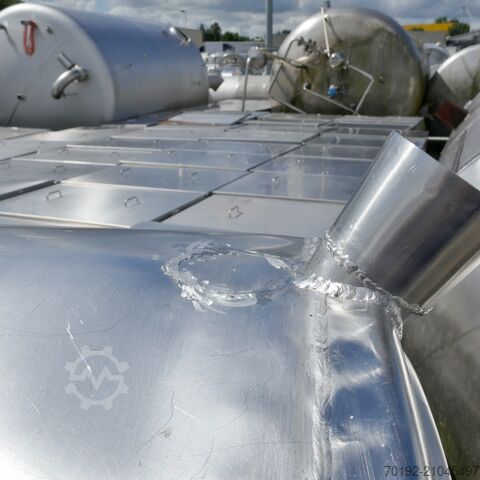 1200 liter oval tank made of V2A stainless steel  9655