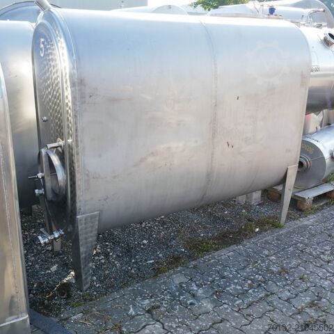 2000 liter oval tank made of V2A stainless steel  9654