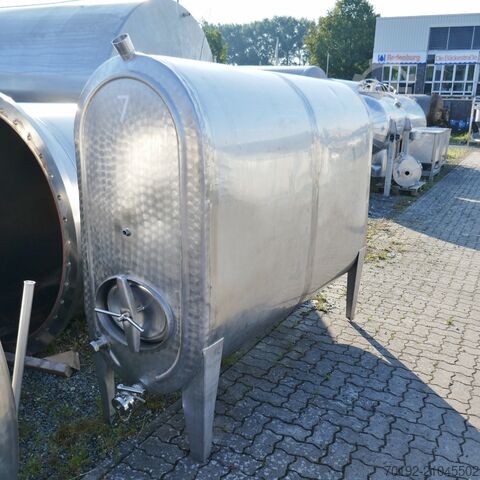 2000 liter oval tank made of V2A stainless steel  9654