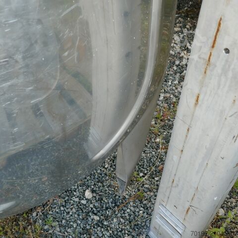 2000 liter oval tank made of V2A stainless steel  9654