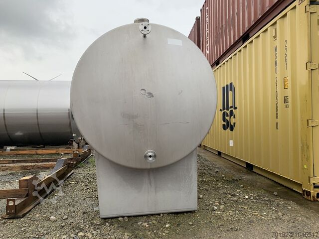 7500 Liter horizontaler Lagertank aus V2A  S16532
