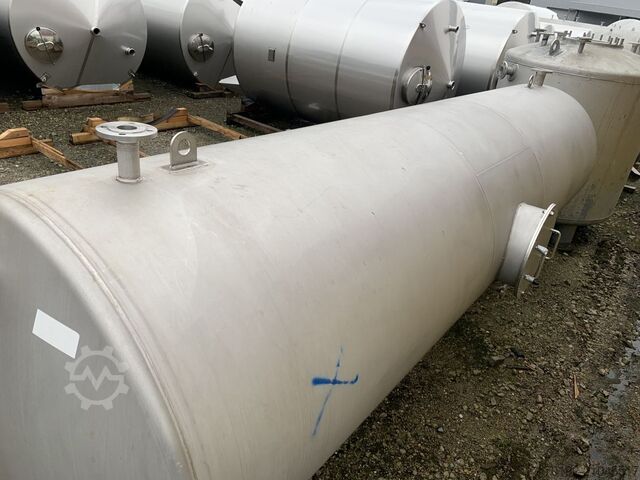 7500 Liter horizontaler Lagertank aus V2A  S16532