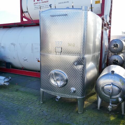 5200 liter rectangular tank made of V2A stainless steel Möschle 9643