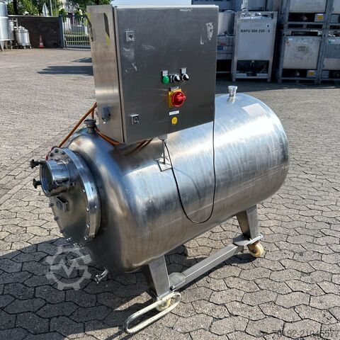 500 Liter fahrbarer Behälter aus V2A mit Propellerrührwerk  9595