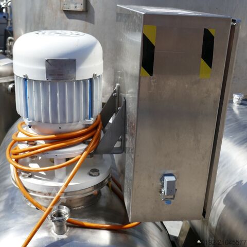 500 Liter fahrbarer Behälter aus V2A mit Propellerrührwerk  9595