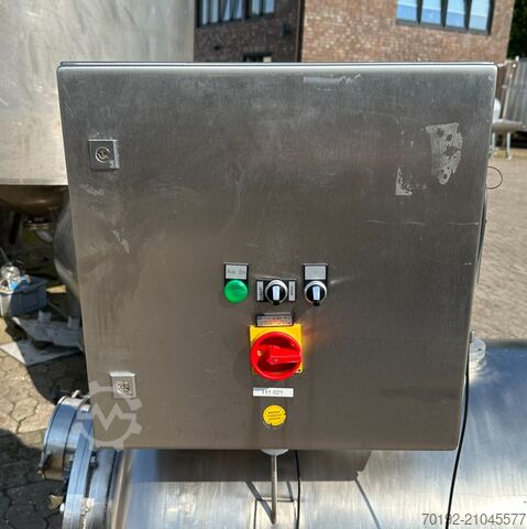 500 Liter fahrbarer Behälter aus V2A mit Propellerrührwerk  9595