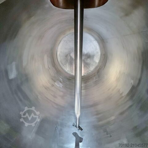 500 Liter fahrbarer Behälter aus V2A mit Propellerrührwerk  9595