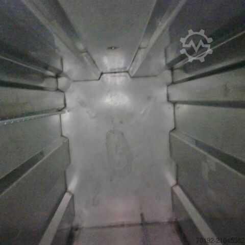 2000 litre rectangular tank made of V2A stainless steel  9592