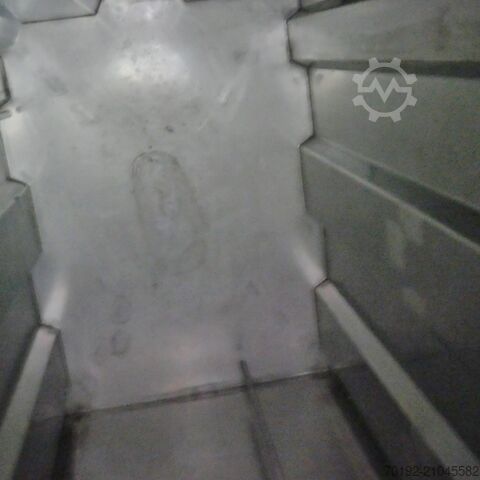 2000 litre rectangular tank made of V2A stainless steel  9592