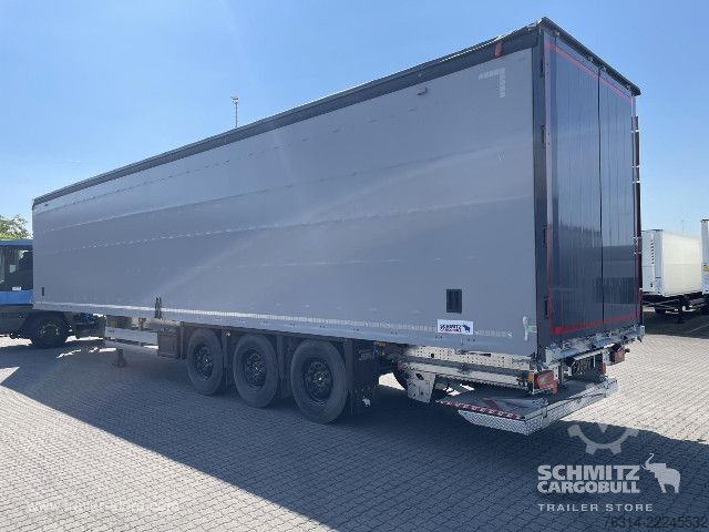 Open semitrailer with tarp Schmitz Cargobull Curtainsider Standard Ladebordwand Getränke