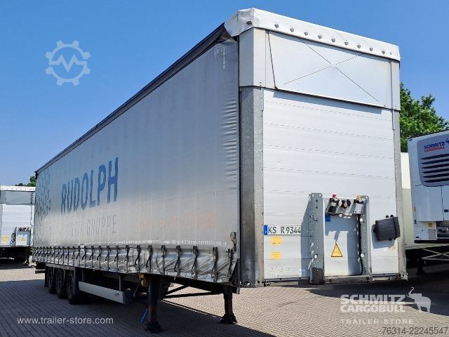 Open semitrailer with tarp Schmitz Cargobull Curtainsider Mega Getränke