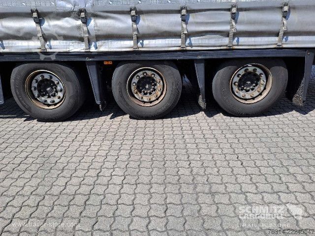 Open semitrailer with tarp Schmitz Cargobull Curtainsider Mega Getränke