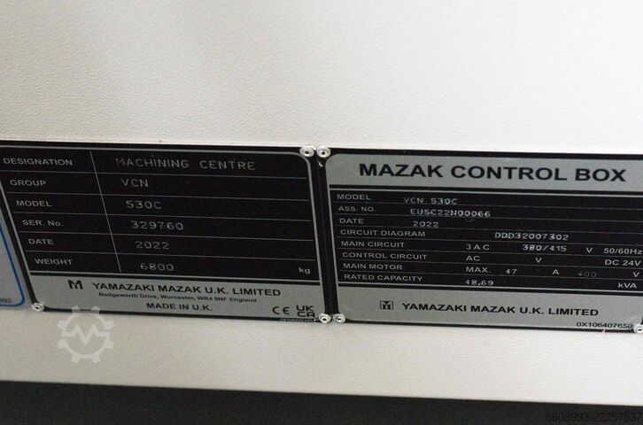 Vertical machining center MAZAK VCN 530 C SmoothG