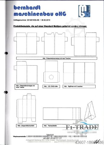 Faltschachtelklebemaschine / Folder Gluer Bernhardt FKB 700