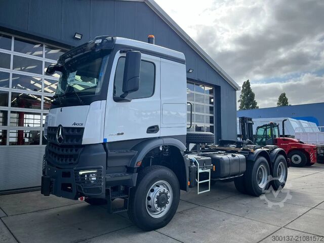 Heavy load Mercedes-Benz Arocs 4058 AS 6x6 Tractor Head 180T Push Pull E...