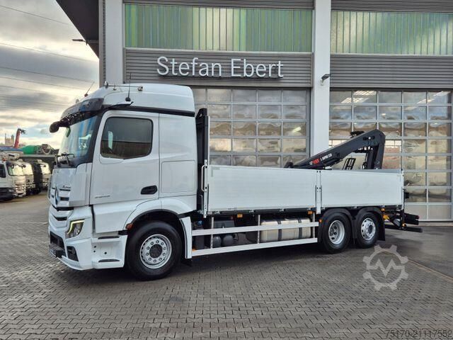 Plattformanhänger Mercedes-Benz Actros 2545 L 6x2 Hiab L-HIPRO 235 DLS-3