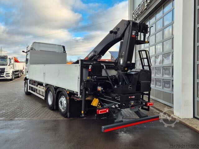 Plattformanhänger Mercedes-Benz Actros 2545 L 6x2 Hiab L-HIPRO 235 DLS-3