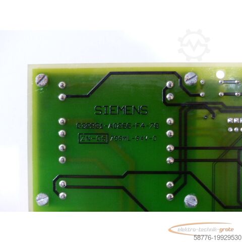 Component Siemens G32931-A0266-F4-78 Elektronikmodul