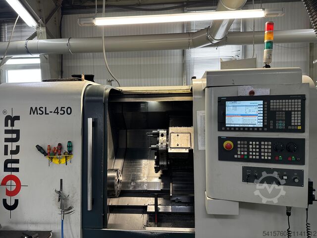 CNC-Drehmaschine mit Siemens 828 Saeilo Contur MSL 450