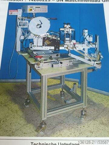 Etikettieranlage BBK Sondermaschinenbau Rapid SL 250 MSM