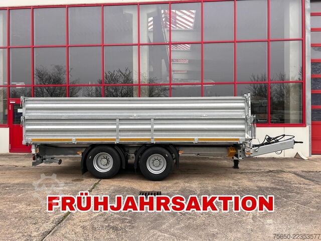 Tipper trailer Möslein TTD 19 AB  19 t Tandemkipper Tieflader, Breitbereifung Aufsatzbordwänden-- Neufahrzeug --