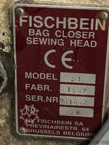 Bag sewing machine Fischbein MAXIMUM SPEED 2200 R.P.M.