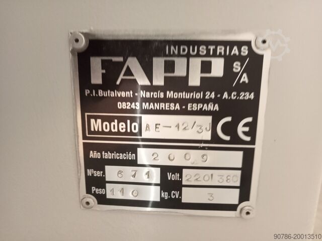 Absauganlage Filterkasten FAPP AE 12/3J FAPP VS15/6 KS3