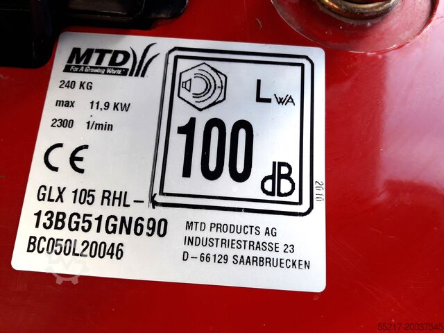 Riding mower Gutbrod 105 RHL - K Hydro