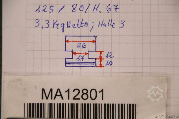 Wechselbacken unbekannt Breite 26 mm