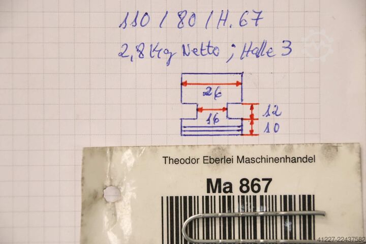Wechselbacken unbekannt Breite 26 mm