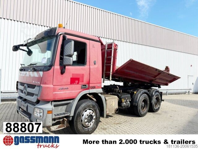 Tipper truck Mercedes-Benz Actros 2646 K 6x4, Retarder, Bordmatik