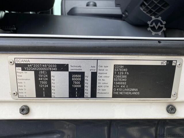 Standard-SZM Scania G410 Streamline / Retarder / ADR / 2x Tank