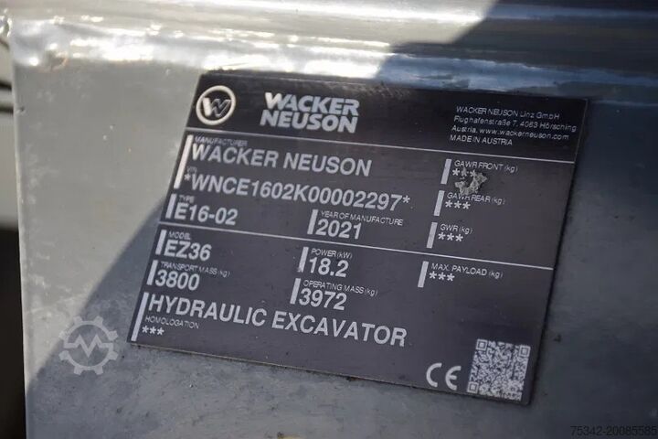 Minibagger WACKER NEUSON Neuson Wacker 4 TON EZ36 -stock id104