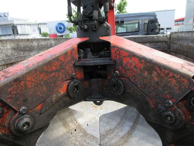 Three-sided tipper truck man TGL 12.220 4x2 BB,Palfinger PK8501,Schrottspinne