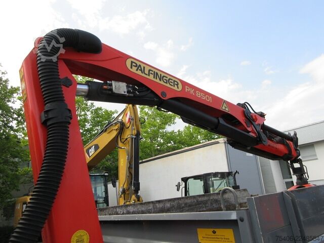 Tipper truck man TGL 12.220 4x2 BB,Palfinger PK8501,Schrottspinne