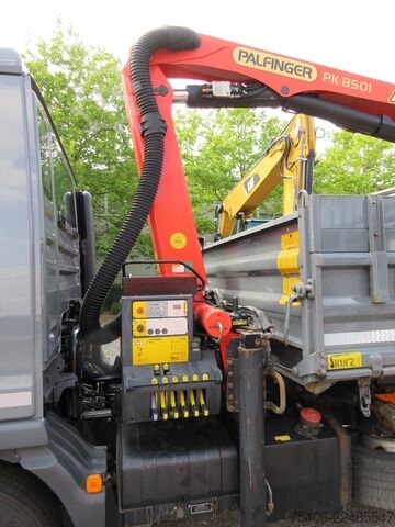 Tipper truck man TGL 12.220 4x2 BB,Palfinger PK8501,Schrottspinne