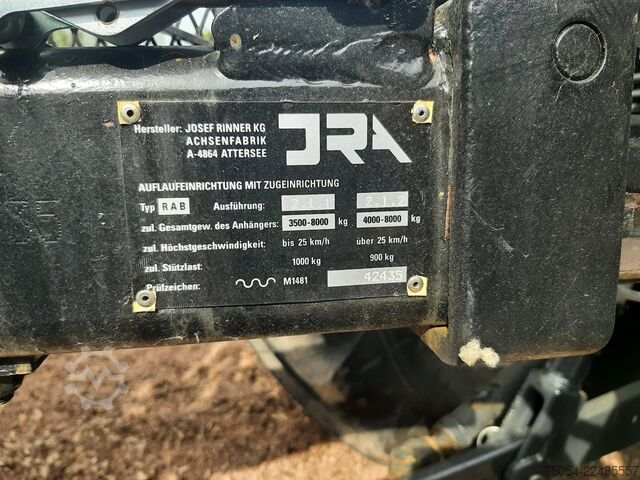 Log trailer Uniforest Rückehänger Uniforst 6.34 mit Kran