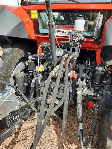 Log trailer Uniforest Rückehänger Uniforst 6.34 mit Kran